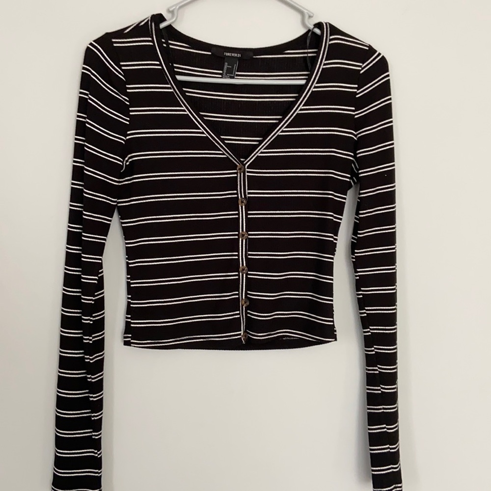 Forever 21 button up long sleeve top